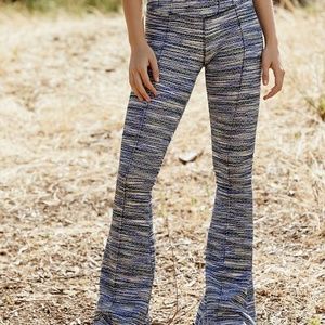 Free People On It Flare Leggings Indigo Blue